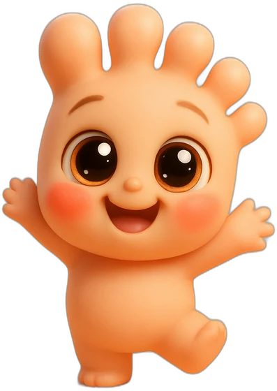Ah Kah, the SMELLBLOCK mascot, waving hello
